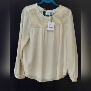 NWT Gibson Latimer Cream Blouse, Women's size L